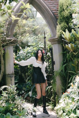  CLÉLIE Đầm ngắn tay dài phồng KEISHA DRESS 