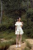  CLÉLIE Đầm xoè ngắn trễ vai JONA DRESS 