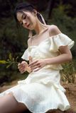  CLÉLIE Đầm xoè ngắn trễ vai JONA DRESS 