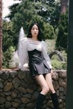  CLÉLIE Đầm ngắn tay dài phồng KEISHA DRESS 