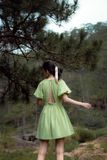  CLÉLIE Đầm tay phồng cổ tròn SHILA DRESS 