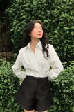  Áo sơ mi nữ tay dài họa tiết trơn - LAURA SHIRT 