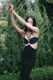  CLÉLIE Đầm body khoét eo trơn DOJA DRESS 