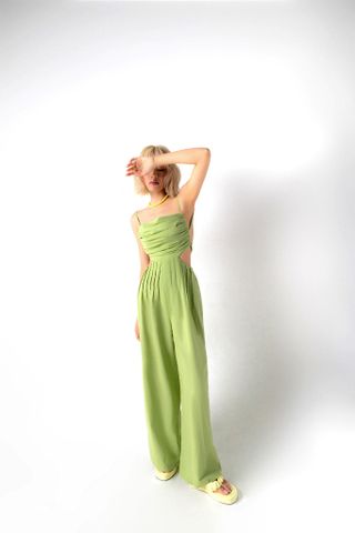  CLÉLIE Jumpsuit 2 dây hở lưng dáng dài ống rộng JAYLA JUMSUIT 