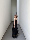  CLÉLIE Áo hai dây thiết kế tà dài ROSE TOP 