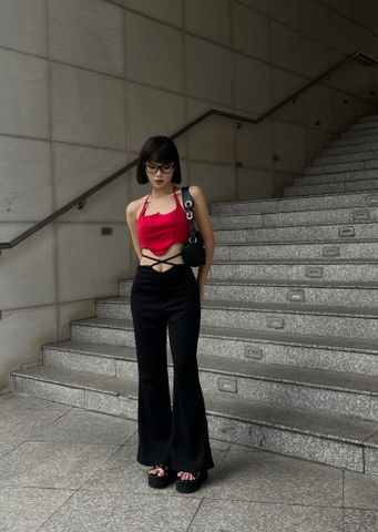  CLÉLIE Quần dài ống loe lưng cao AMBER PANT 