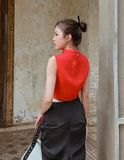  CLÉLIE Áo croptop sườn xám cách tân NGUYỆT XUÂN 