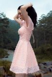  CLÉLIE Đầm hoa nhí tay ngắn TRACY DRESS 