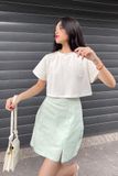  Chân váy ngắn cạp cao trơn | NORA SKIRT - CLÉLIE 