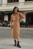  Áo khoác croptop tay dài họa tiết trơn - SAINT JACKET 