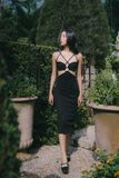  CLÉLIE Đầm body khoét eo trơn DOJA DRESS 