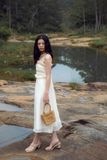  CLÉLIE Đầm dài 2 dây chéo KATTA DRESS 