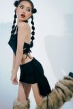  CLÉLIE Set áo cổ yếm cut-out và chân váy ngắn NATA SET 