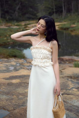  CLÉLIE Đầm dài 2 dây chéo KATTA DRESS 