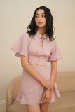  CLÉLIE Set áo croptop tay bồng và chân váy xếp ly YEYE SET 