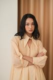  CLÉLIE Đầm babydoll xếp ly cổ sơmi MIRA DRESS 