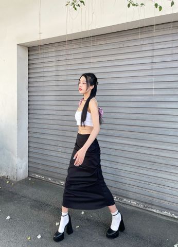  CLÉLIE Chân váy dài maxi MENA SKIRT 