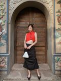 CLÉLIE Áo croptop sườn xám cách tân NGUYỆT XUÂN 