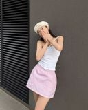  CLÉLIE Chân váy dù dáng ngắn rút dây W SKIRT 