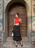  CLÉLIE Áo croptop sườn xám cách tân NGUYỆT XUÂN 