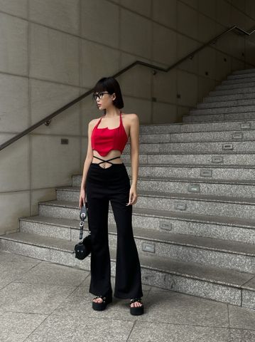  CLÉLIE Quần dài ống loe lưng cao AMBER PANT 