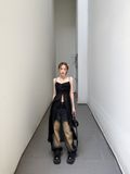  CLÉLIE Áo hai dây thiết kế tà dài ROSE TOP 