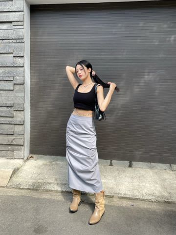  CLÉLIE Chân váy dài maxi MENA SKIRT 