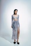  CLÉLIE Set áo croptop tay dài cut-out và chân váy dài xẻ tà STELLA SET 