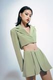  CLÉLIE Set áo blazer croptop tay dài và chân váy quần NARIS SET 