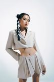  CLÉLIE Set áo blazer croptop tay dài và chân váy quần NARIS SET 