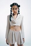  CLÉLIE Set áo blazer croptop tay dài và chân váy quần NARIS SET 