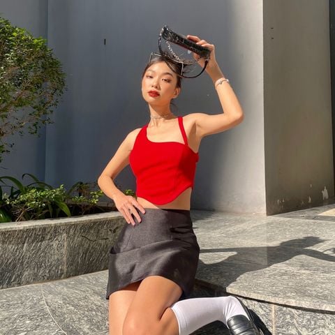  CLÉLIE Áo croptop 2 dây KEVA TOP 