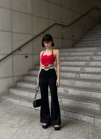  CLÉLIE Quần dài ống loe lưng cao AMBER PANT 