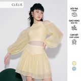  CLÉLIE Set áo croptop tay dài và chân váy xòe 2 tầng HELEN SET 