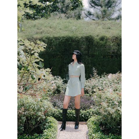  CLÉLIE Set áo sơmi tay dài và chân váy ôm OLIVIA SET 