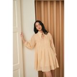  CLÉLIE Đầm babydoll xếp ly cổ sơmi MIRA DRESS 