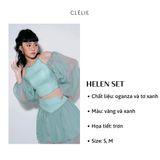  Set áo croptop tay dài và chân váy xòe 2 tầng | HELEN SET - CLÉLIE 