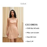  CLÉLIE Đầm ngắn cổ yếm hở lưng CECI DRESS 