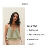  CLÉLIE Áo 2 dây tầng xoè ONA TOP 
