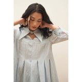  CLÉLIE Đầm babydoll xếp ly cổ sơmi MIRA DRESS 