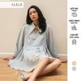  CLÉLIE Đầm babydoll xếp ly cổ sơmi MIRA DRESS 