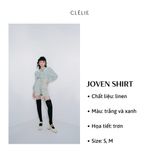  CLÉLIE Áo sơ mi tay dài thắt nơ họa tiết JOVEN SHIRT 