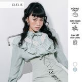  CLÉLIE Áo sơ mi tay dài thắt nơ họa tiết JOVEN SHIRT 