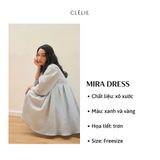  CLÉLIE Đầm babydoll xếp ly cổ sơmi MIRA DRESS 