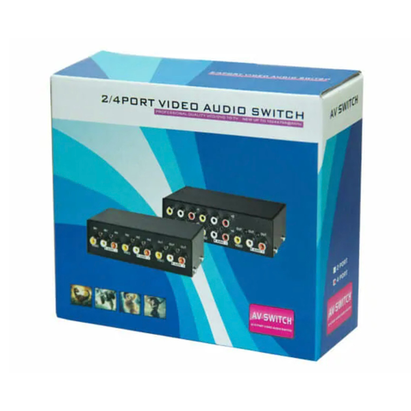 Bộ Chuyển Chọn Thiết Bị 4 Cổng AV (Bông Sen)