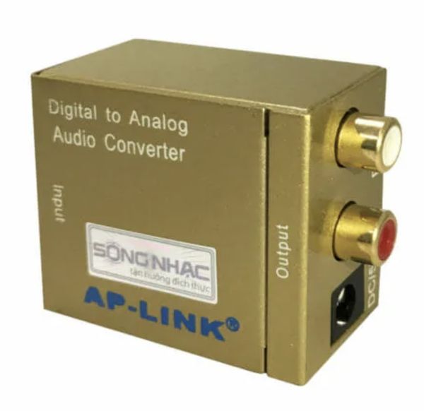 Bộ Chuyển Cổng Optical/Coaxial Ra Cổng AV (Bông Sen) - Hãng AP-LINK (Màu Vàng)