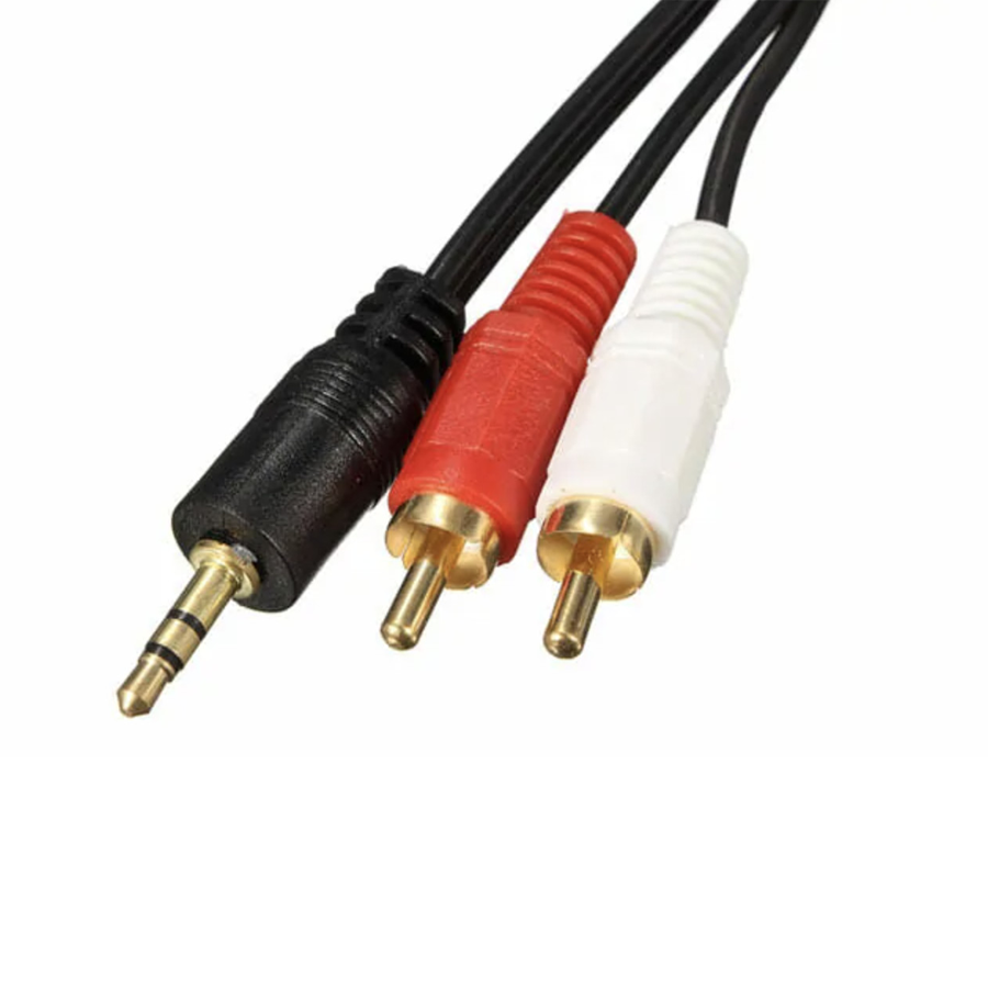 Cáp chuyển Audio từ jack 3.5mm (3 ly) đực ra jack AV (bông sen) đực - –  SÓNG NHẠC AUDIO