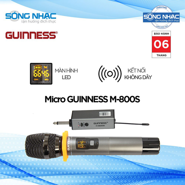 Micro Karaoke Không Dây GUINNESS M - 800S