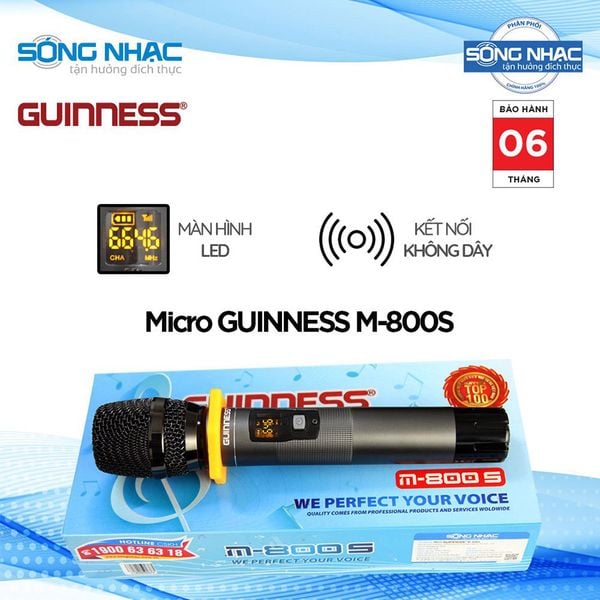 Micro Karaoke Không Dây GUINNESS M - 800S