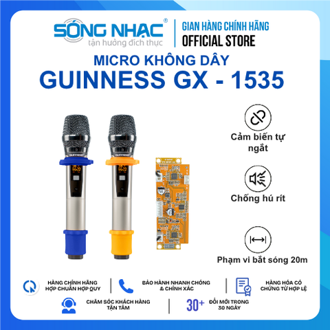 MICRO KHÔNG DÂY GUINNESS GX - 1535